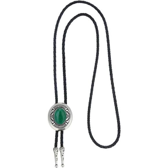 Bolo Tie for Men, Necktie Costume Accessories Green - Picture 5 of 5